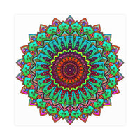 Vibrant Hand - Drawn Mandala Poster Art Poster - Blululi