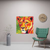 Vibrant Lioness Jungle Art Print Poster - Blululi