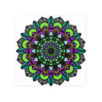 Vibrant Mandala Art Poster - Colorful & Intricate Poster - Blululi