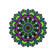 Vibrant Mandala Art Poster - Colorful & Intricate Poster - Blululi