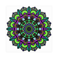 Vibrant Mandala Art Poster - Colorful & Intricate Poster - Blululi