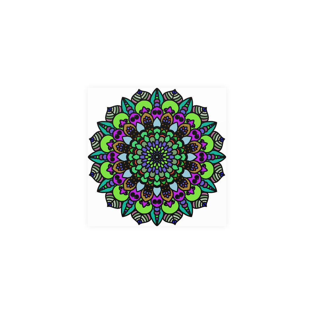 Vibrant Mandala Art Poster - Colorful & Intricate Poster - Blululi