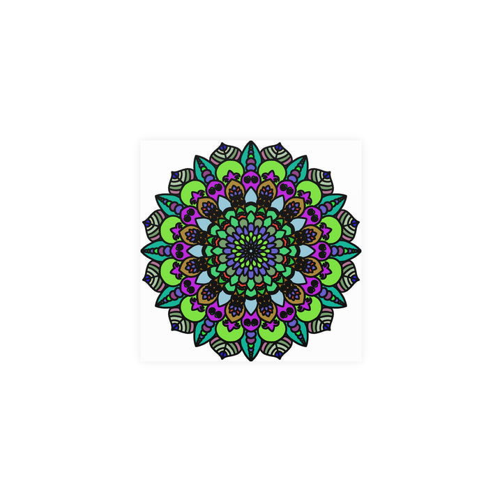 Vibrant Mandala Art Poster - Colorful & Intricate Poster - Blululi