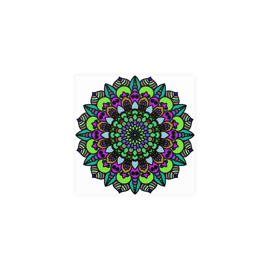 Vibrant Mandala Art Poster - Colorful & Intricate Poster - Blululi