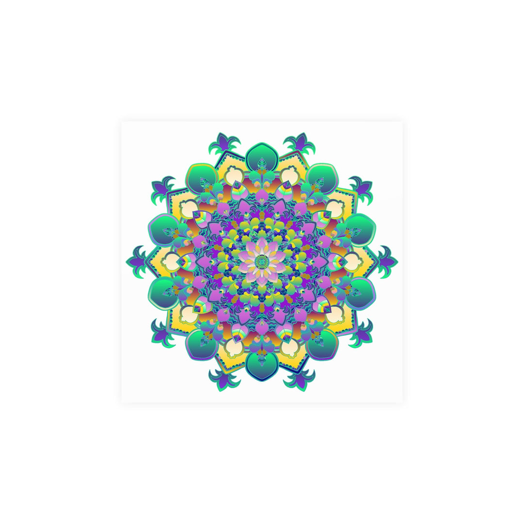 Vibrant Mandala Art Poster - Intricate & Colorful Poster - Blululi