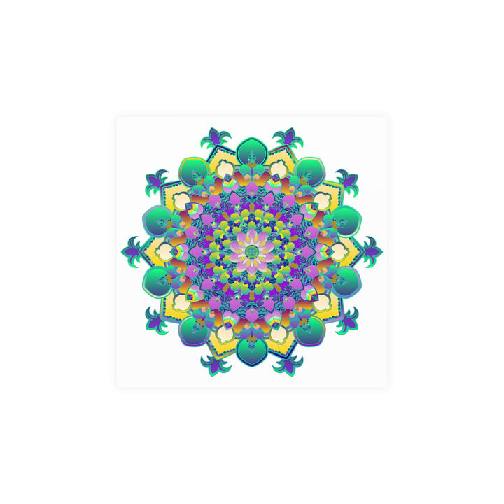 Vibrant Mandala Art Poster - Intricate & Colorful Poster - Blululi