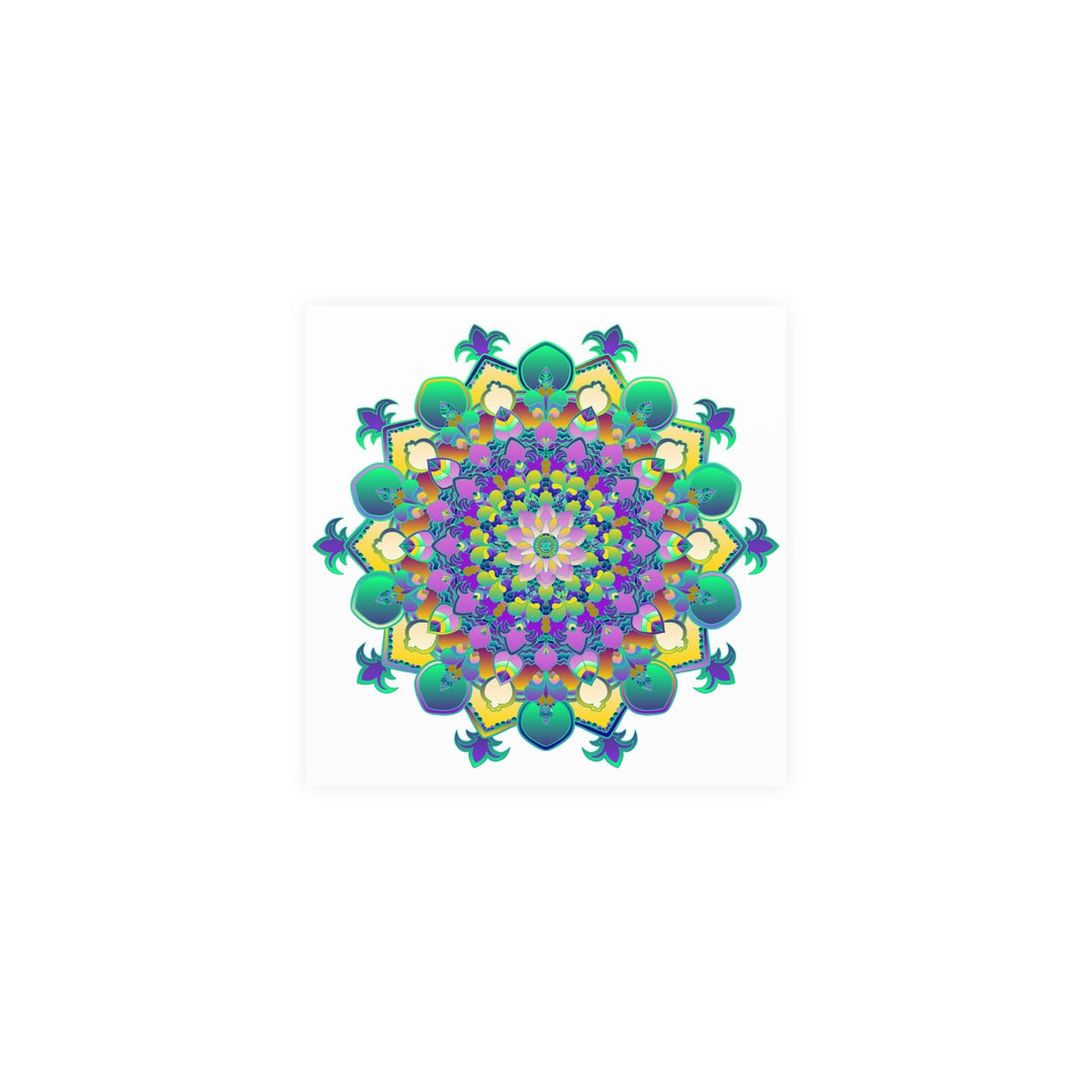 Vibrant Mandala Art Poster - Intricate & Colorful Poster - Blululi