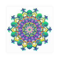 Vibrant Mandala Art Poster - Intricate & Colorful Poster - Blululi