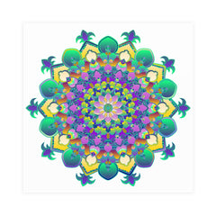 Vibrant Mandala Art Poster - Intricate & Colorful Poster - Blululi