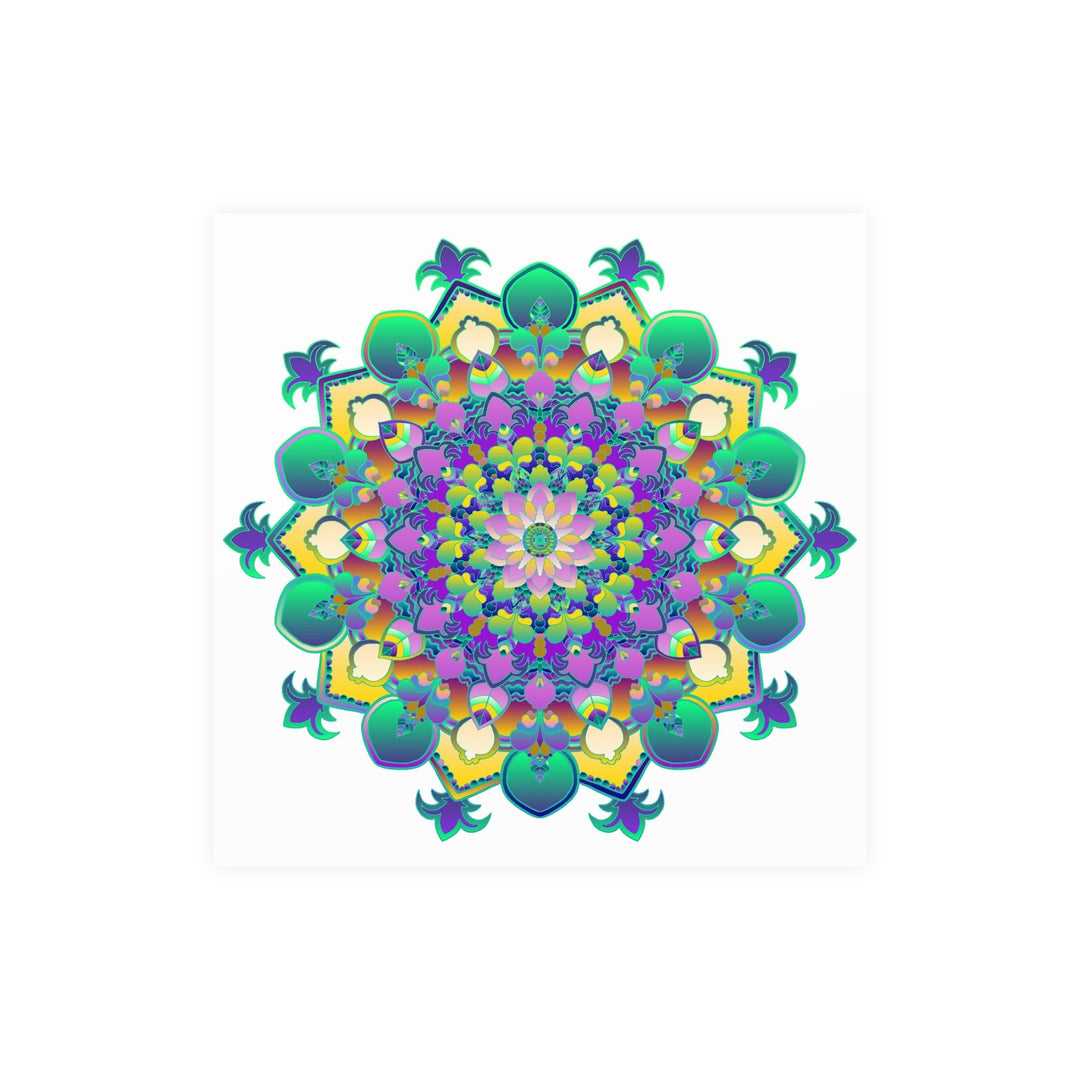 Vibrant Mandala Art Poster - Intricate & Colorful Poster - Blululi