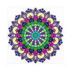 Vibrant Mandala Art Print - Colorful & Detailed Poster - Blululi