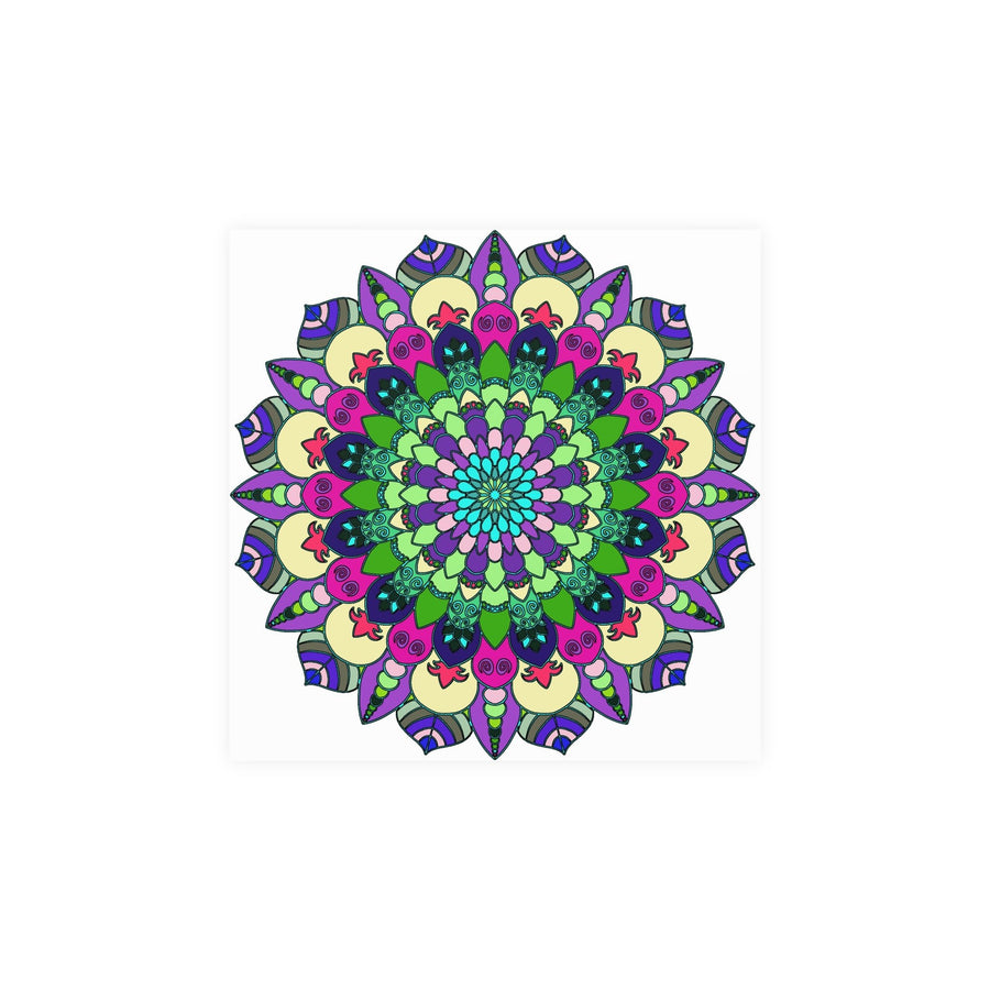 Vibrant Mandala Art Print - Colorful & Detailed Poster - Blululi