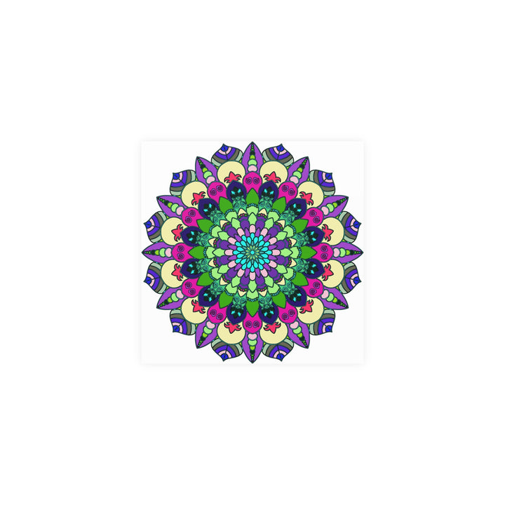 Vibrant Mandala Art Print - Colorful & Detailed Poster - Blululi