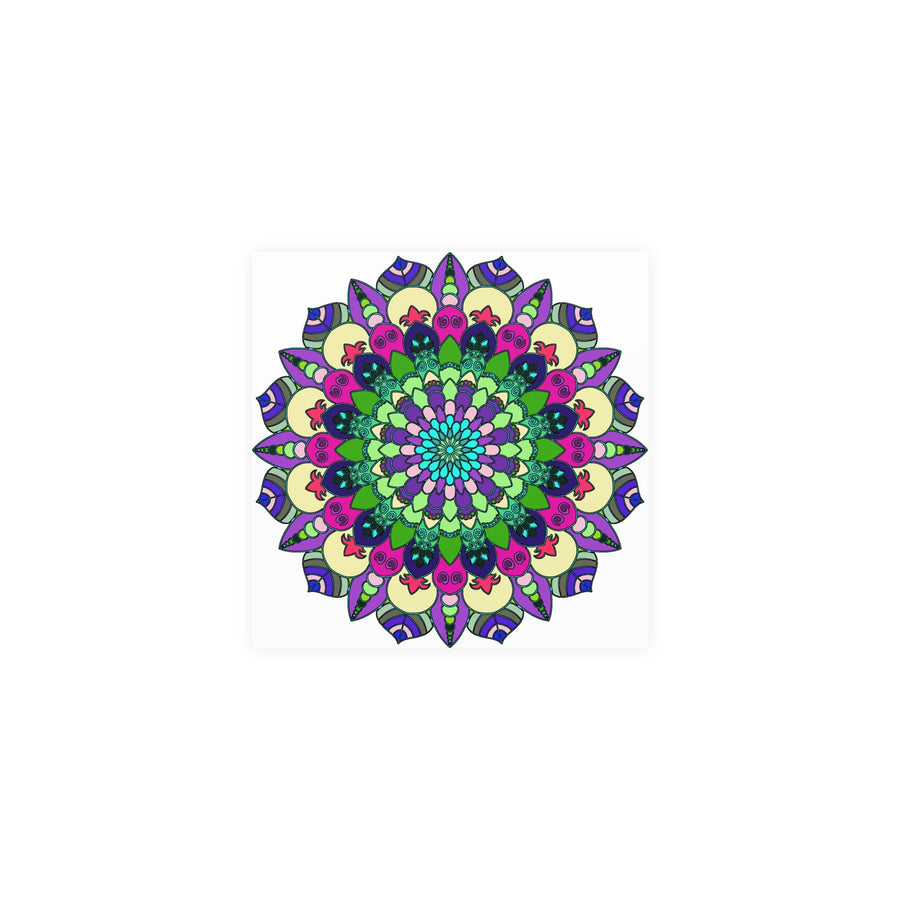 Vibrant Mandala Art Print - Colorful & Detailed Poster - Blululi