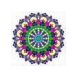 Vibrant Mandala Art Print - Colorful & Detailed Poster - Blululi