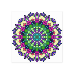 Vibrant Mandala Art Print - Colorful & Detailed Poster - Blululi
