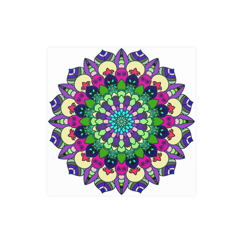 Vibrant Mandala Art Print - Colorful & Detailed Poster - Blululi