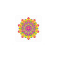 Vibrant Mandala Art Print - Colorful Floral Design Poster - Blululi
