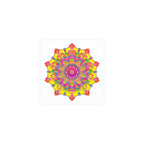 Vibrant Mandala Art Print - Colorful Floral Design Poster - Blululi