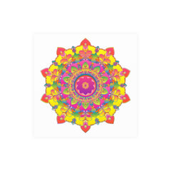 Vibrant Mandala Art Print - Colorful Floral Design Poster - Blululi