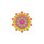 Vibrant Mandala Art Print - Colorful Floral Design Poster - Blululi