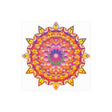 Vibrant Mandala Art Print - Colorful Flower Design Poster - Blululi