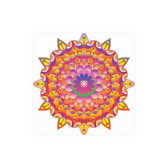 Vibrant Mandala Art Print - Colorful Flower Design Poster - Blululi
