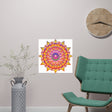 Vibrant Mandala Art Print - Colorful Flower Design Poster - Blululi
