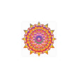 Vibrant Mandala Art Print - Colorful Flower Design Poster - Blululi