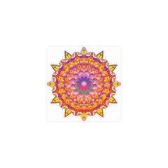Vibrant Mandala Art Print - Colorful Flower Design Poster - Blululi