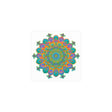 Vibrant Mandala Art Print - Colorful Geometric Design Poster - Blululi
