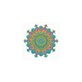 Vibrant Mandala Art Print - Colorful Geometric Design Poster - Blululi