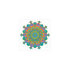 Vibrant Mandala Art Print - Colorful Geometric Design Poster - Blululi