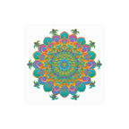 Vibrant Mandala Art Print - Colorful Geometric Design Poster - Blululi