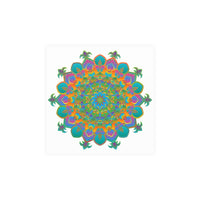 Vibrant Mandala Art Print - Colorful Geometric Design Poster - Blululi