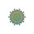 Vibrant Mandala Art Print - Colorful Geometric Design Poster - Blululi