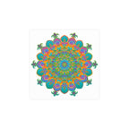 Vibrant Mandala Art Print - Colorful Geometric Design Poster - Blululi