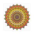 Vibrant Mandala Art Print - Colorful & Intricate Poster - Blululi