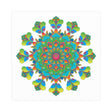 Vibrant Mandala Art Print - Colorful & Intricate Poster - Blululi