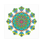 Vibrant Mandala Art Print - Colorful & Intricate Poster - Blululi