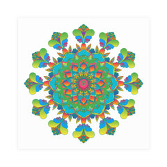 Vibrant Mandala Art Print - Colorful & Intricate Poster - Blululi