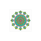Vibrant Mandala Art Print - Colorful & Intricate Poster - Blululi