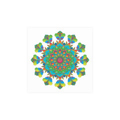 Vibrant Mandala Art Print - Colorful & Intricate Poster - Blululi