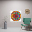 Vibrant Mandala Art Print - Colorful & Intricate Poster - Blululi