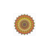 Vibrant Mandala Art Print - Colorful & Intricate Poster - Blululi