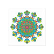 Vibrant Mandala Art Print - Colorful & Intricate Poster - Blululi