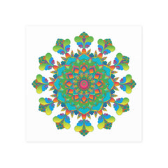 Vibrant Mandala Art Print - Colorful & Intricate Poster - Blululi
