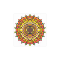 Vibrant Mandala Art Print - Colorful & Intricate Poster - Blululi