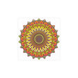 Vibrant Mandala Art Print - Colorful & Intricate Poster - Blululi