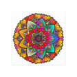 Vibrant Mandala Art Print - Colorful & Intricate Poster - Blululi